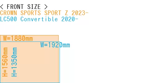 #CROWN SPORTS SPORT Z 2023- + LC500 Convertible 2020-